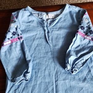 Girls jean dress XL (14)